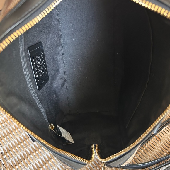 Coach Signature Rowan Satchel Khaki Green Crossbody Bag Gold Hardware - Picture 7 of 8